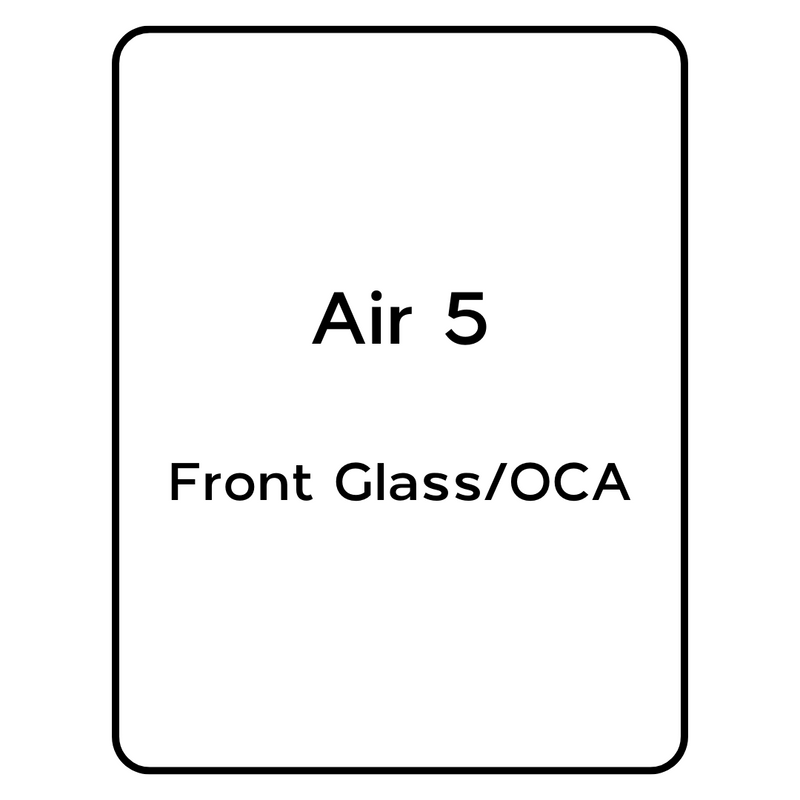 For iPad Air 5 - Front Glass with OCA - Tesa Tape Pre Installed