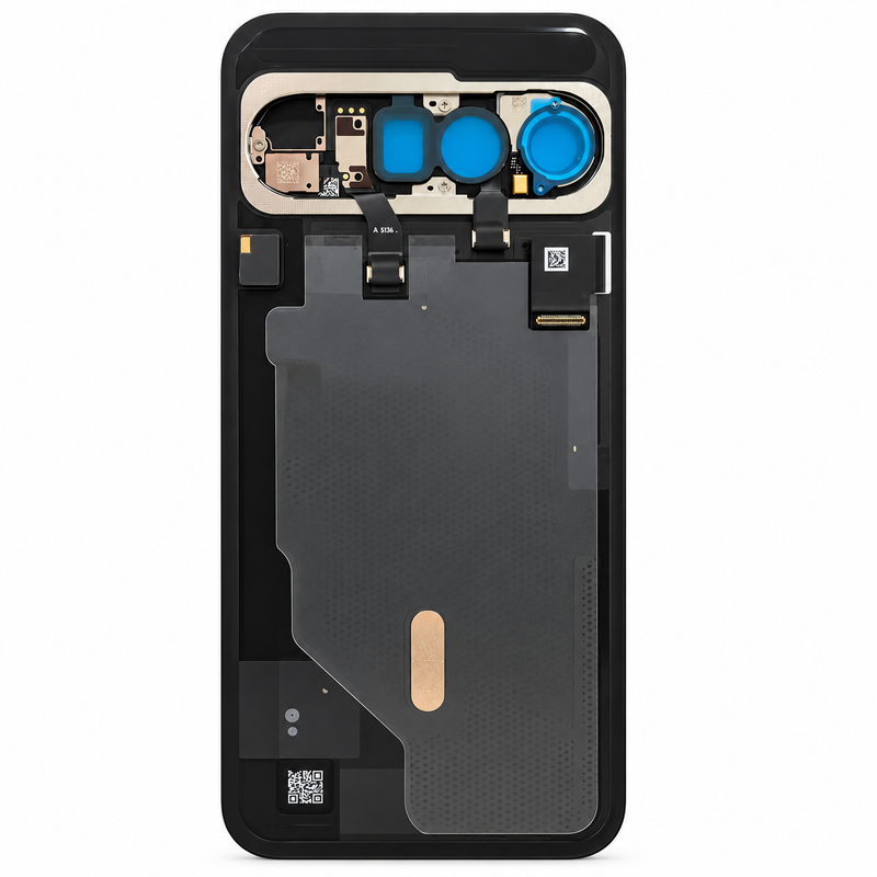 Google - Pixel 10 Pro XL - Rear Cover/Glass Service Pack - Obsidian Black