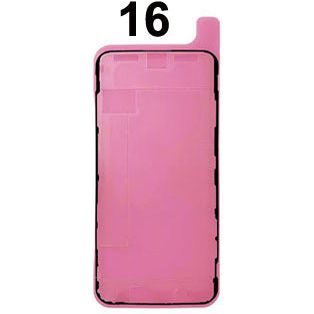 For iPhone 16 - Waterproof Seal/Screen Adhesive (Front) - Pink