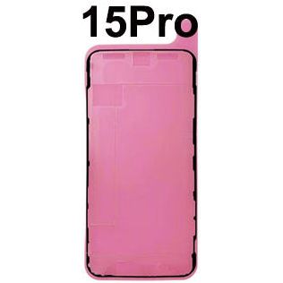 For iPhone 15 Pro - Waterproof Seal/Screen Adhesive (Front) - Pink