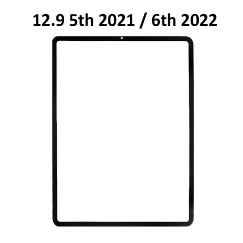 For iPad Pro 12.9 (5th/6th) - Front Glass with OCA - Tesa Tape Pre Installed