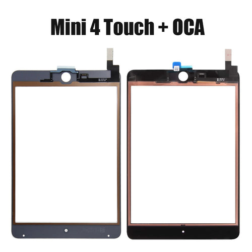For iPad Mini 4 - Front Glass Digi/OCA (Sleep/Wake Pre Installed) - Tesa Tape Pre Installed