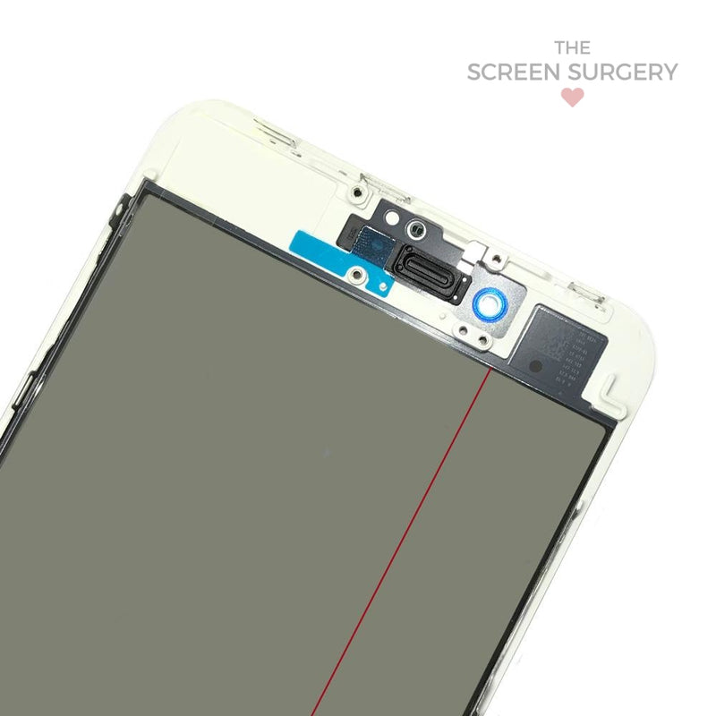 For iPhone 8 Plus - 4 in 1 Front Glass