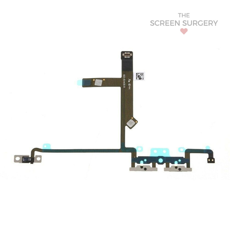Apple Iphone Xs Volume Button Flex Cable With Metal Bracket Original