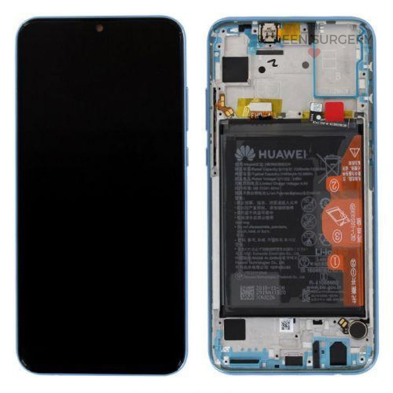 Huawei Honor 10 Lite Lcd Display / Screen + Touch Battery - Sapphire Blue