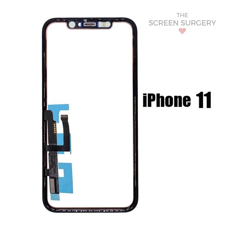 Iphone 11 Glass - Oca + Frame With Digitiser And Ic