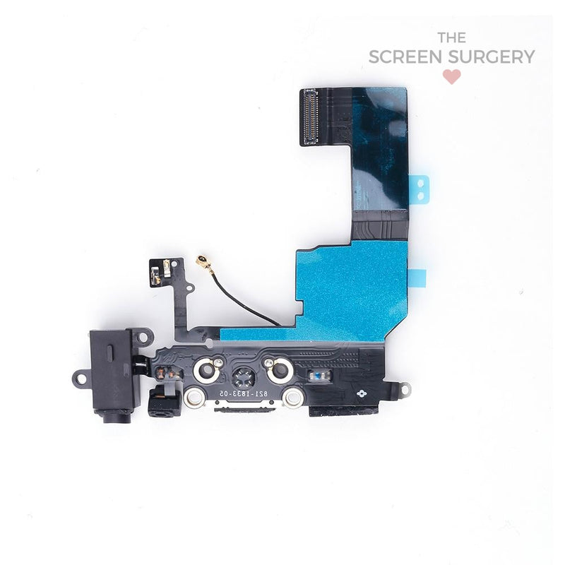 Iphone 5C Charging Port & Cable Black Original (Apple)