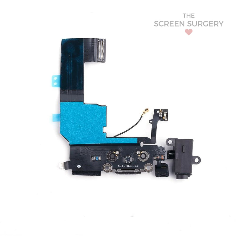 Iphone 5C Charging Port & Cable Black Original (Apple)