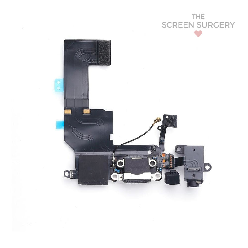 Iphone 5C Charging Port & Cable Black Original (Apple)