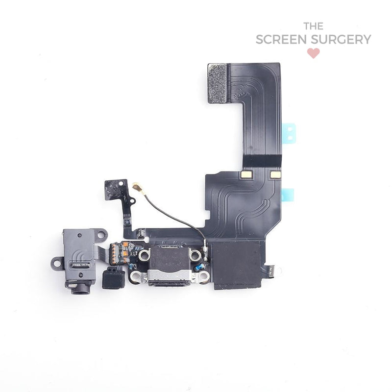 Iphone 5C Charging Port & Cable Black Original (Apple)