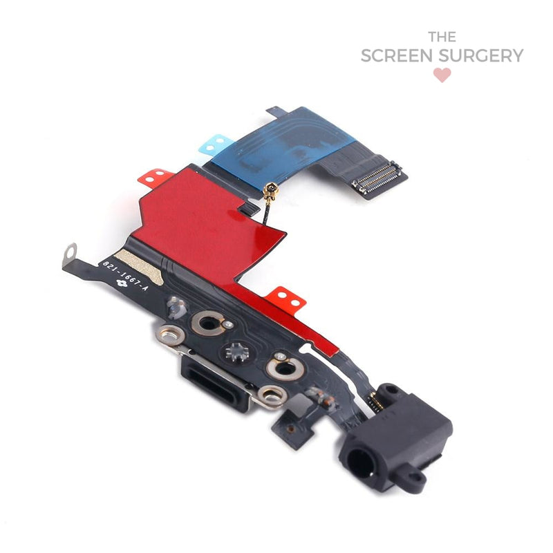 Iphone 5S Charging Port &cable Black Ori (Apple)