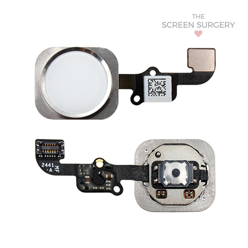 Iphone 6G / 6P Home Button Assembly - Silver (Apple)