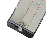 Iphone 8 Plus - 4 In 1 Front Glass And Small Parts Black