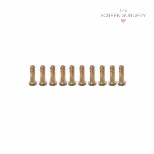 For iPhone 8/8 Plus Bottom Screw x 10 Gold - Platinum