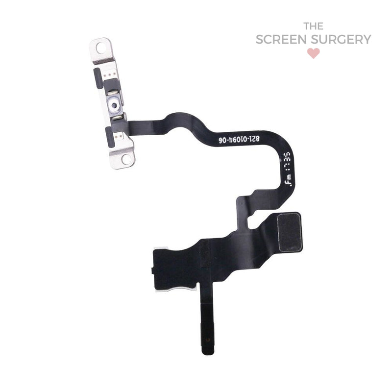 Iphone X Brand New And Full Original Power Button Flex Cable With Metal Bracket