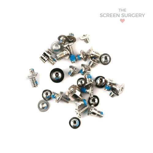 For iPhone X Full Set Screws White - Platinum
