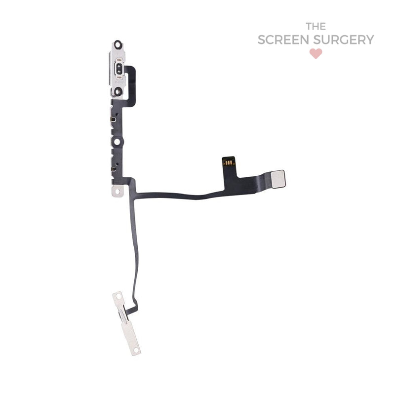 Iphone X Volume Button Flex Cable With Metal Bracket Original
