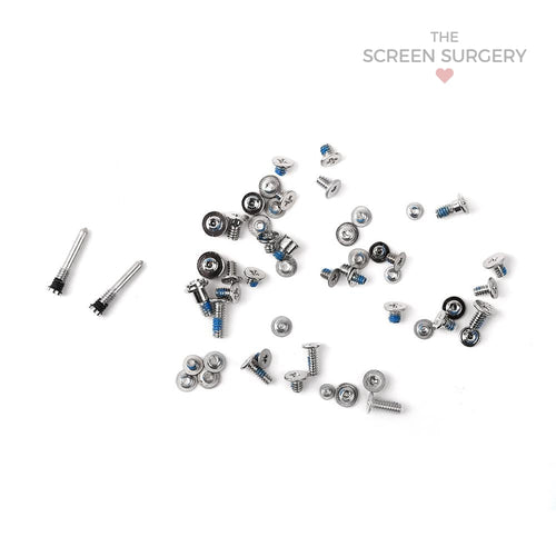 For iPhone XS Max Full Set Screws White - Platinum