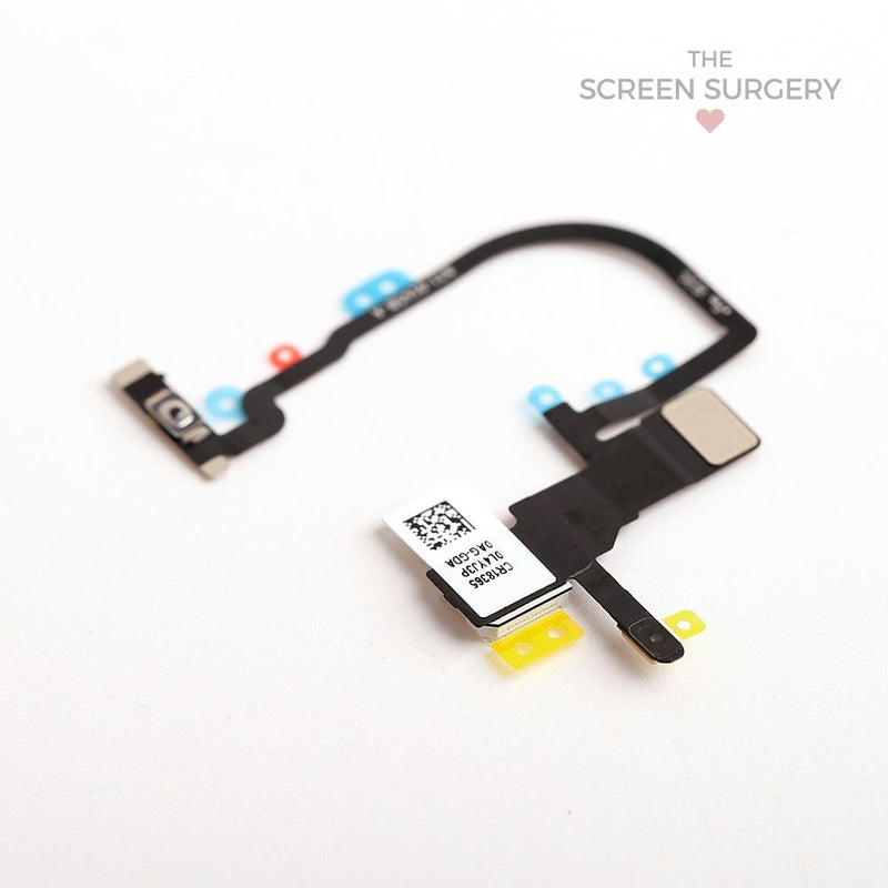 Iphone Xs Max Power Button Flex Cable With Metal Bracket Original