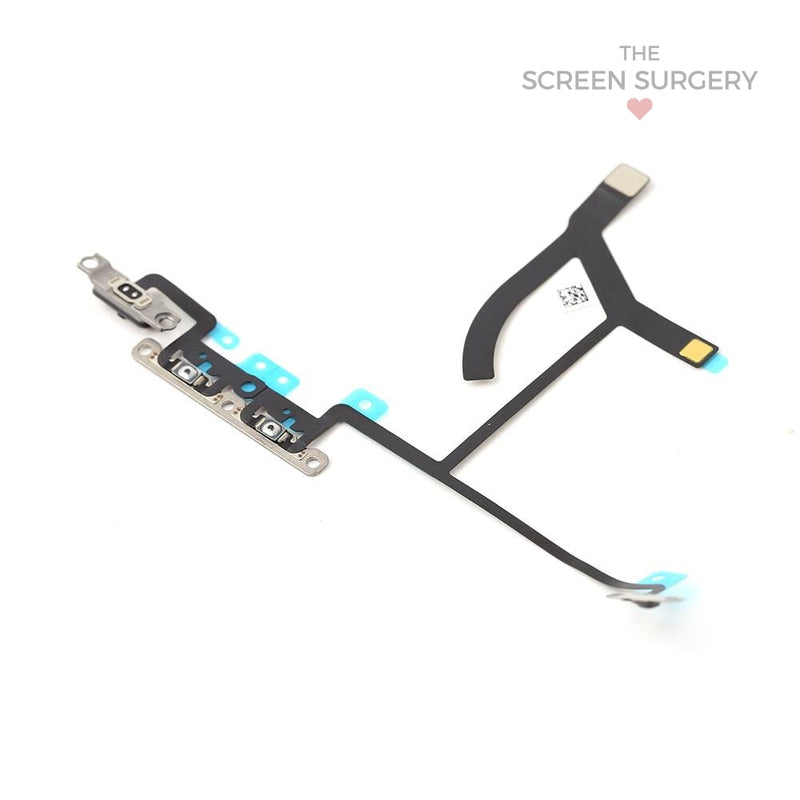 Iphone Xs Max Volume Button Flex Cable With Metal Bracket Original