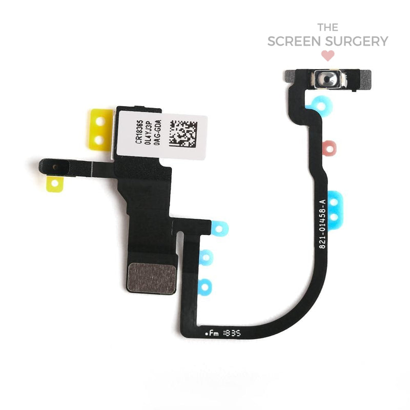 Iphone Xs Power Button Flex Cable With Metal Bracket Original