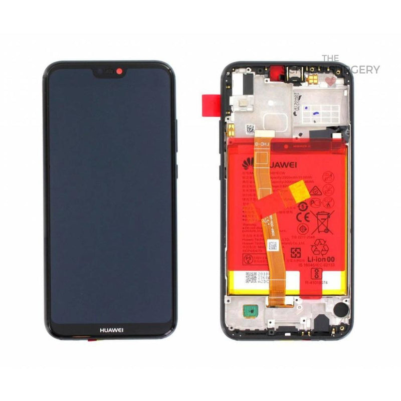 Lcd Touchscreen With Battery - Black P20 Lite